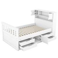 Streamdale Captain Bed Frame with Storage and Shelves