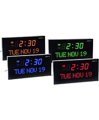Ivation Digital Clock, 22" Large Led Clock with Date & 6-Level Brightness