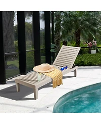 Slickblue Outdoor Recliner Chair with 5-Position Adjustable Backrest