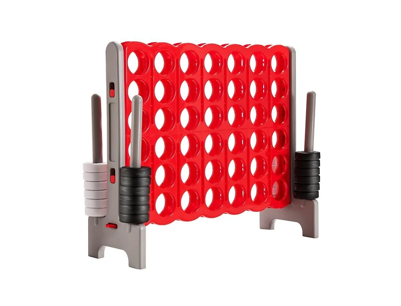 Slickblue 3.5 Feet Tall Jumbo 4 to Score Giant Game Set with 42 Jumbo Rings