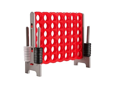 Slickblue 3.5 Feet Tall Jumbo 4 to Score Giant Game Set with 42 Jumbo Rings