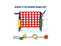 Giant 4-to-Score Game Set – Large Backyard or Party for Family & Friends