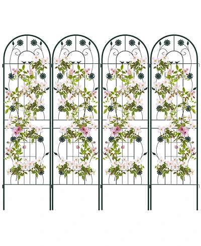 Slickblue Pack x 20 Inches Metal Garden Trellis for Climbing Plants
