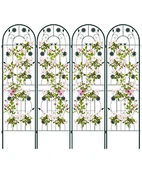 Slickblue Pack x 20 Inches Metal Garden Trellis for Climbing Plants