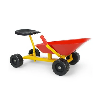 Slickblue 8" Heavy Duty Kids Ride-on Sand Dumper w/ 4 Wheels