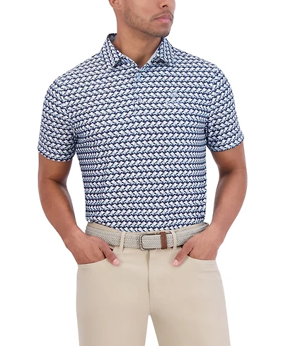 Ben Sherman Art Deco Tech Jersey Sports Fit Polo