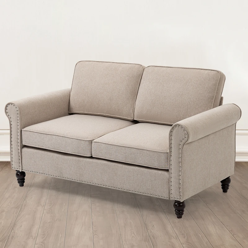 Streamdale Mid-Century Loveseat with Button Tufting, 45