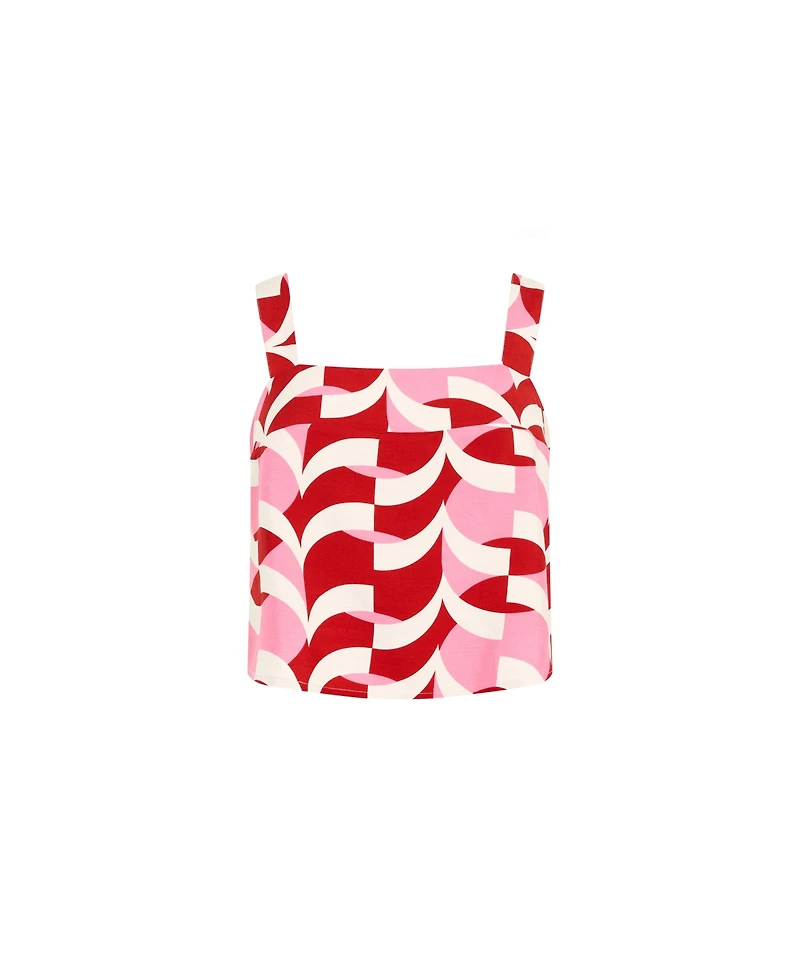 City Chic Women's Mystic Print Top