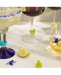 Rsvp International Basic Silicone Suction Cup Tumbler Markers 6 Piece
