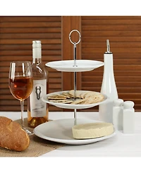 Bia Cordon Bleu Porcelain 3-Tier Dessert Serving Stand