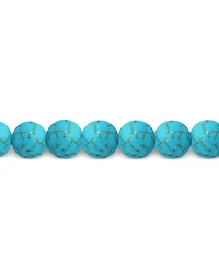 Giani Bernini Howlite Chrysocolla & Enamel Flower Bead Stretch Bracelet in 18k Gold-Plated Sterling Silver, Created for Macy's