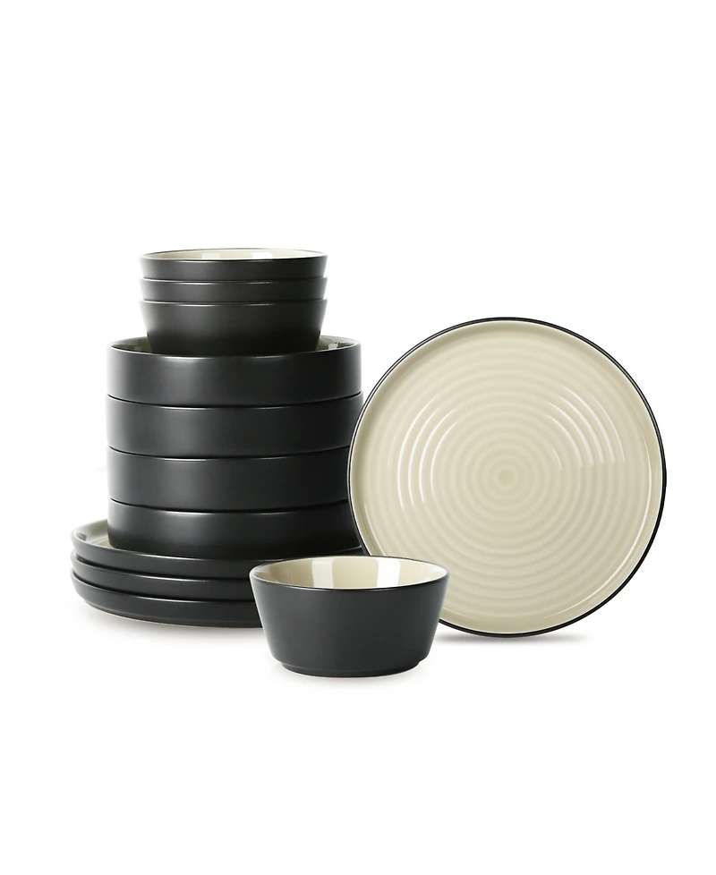 Stone Lain Elica 12 Pc. Dinnerware Set, Service for 4