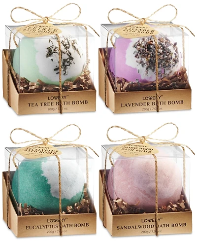 Lovery 4-Pc. Deluxe Bath Bomb Set
