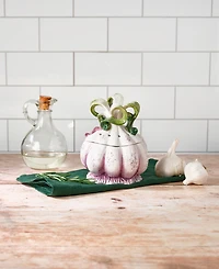 Fitz and Floyd Sicily Green Garlic Keeper