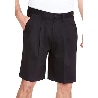 KingSize Big & Tall Wrinkle-Free Expandable Waist Pleat Front Shorts