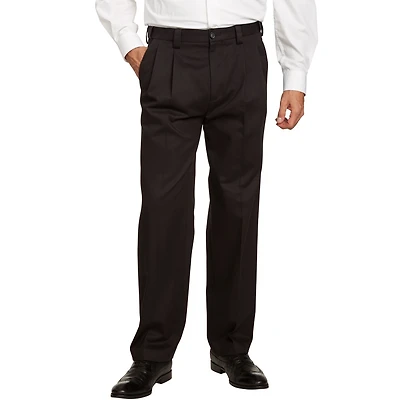 KingSize Big & Tall Classic Fit Wrinkle-Free Expandable Waist Pleat Front Pants