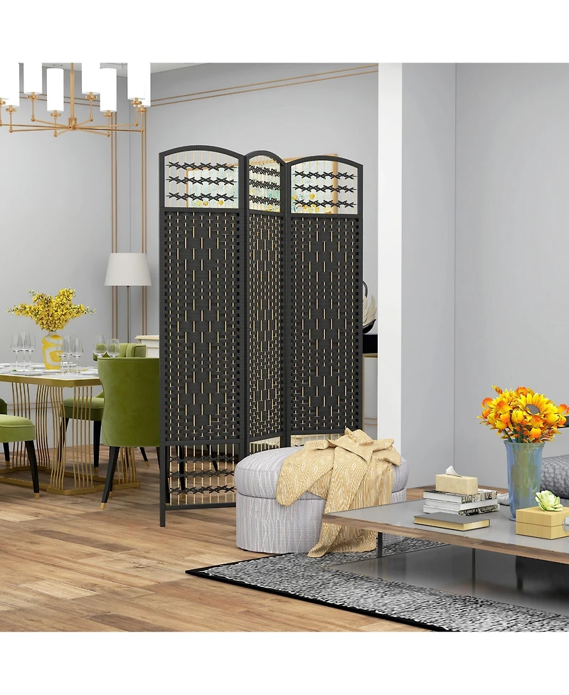Homcom Panel Room Divider, Folding Screen, 5.6