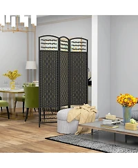 Homcom Panel Room Divider, Folding Screen, 5.6