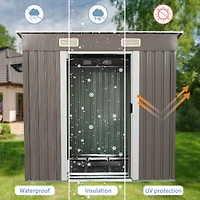 Streamdale 6FT X 4FT Outdoor Metal Storage Shed