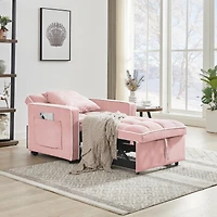 Streamdale 3-in-1 Folding Sofa Bed Chair (Pink)