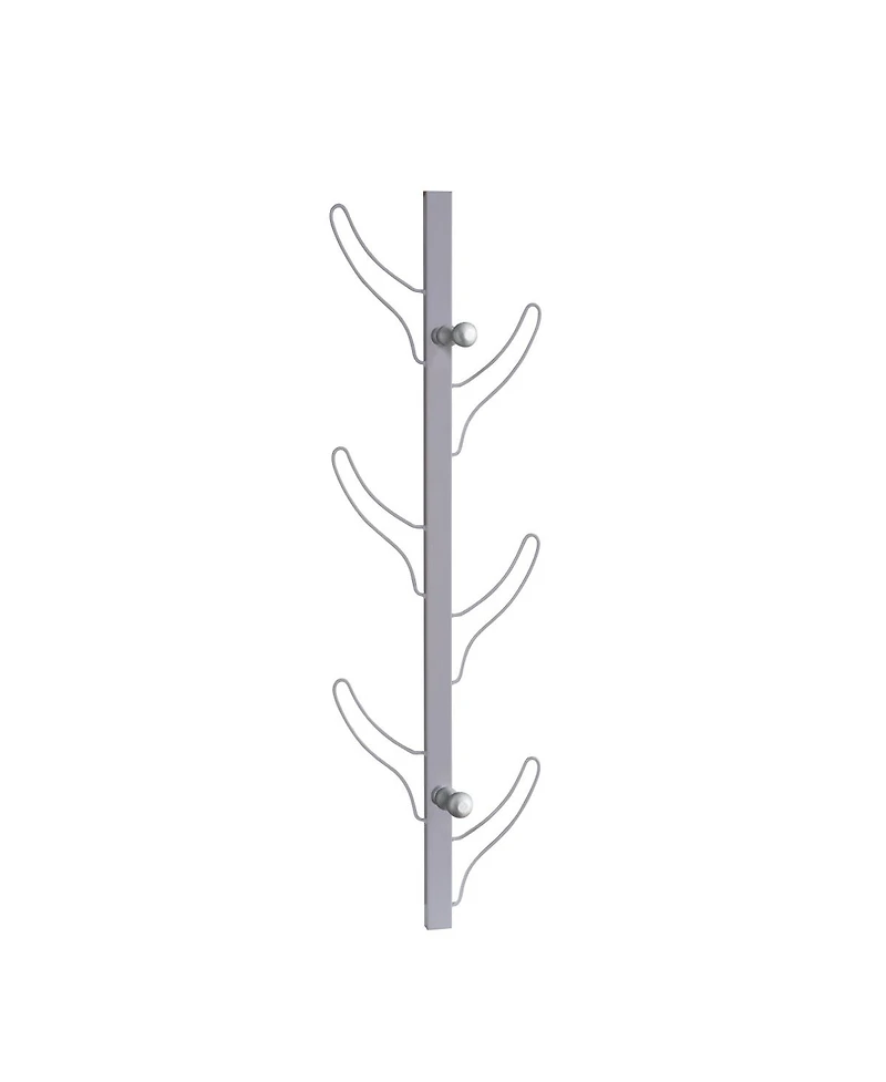 Coat Hat Rack Silver