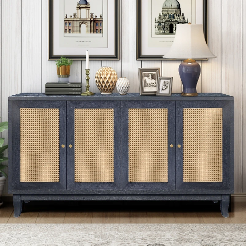 Streamdale Furniture Rattan Sideboard, Storage Cabinet, Console Table