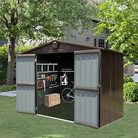 Streamdale 10'x8' Metal Tool Shed with Lockable Door