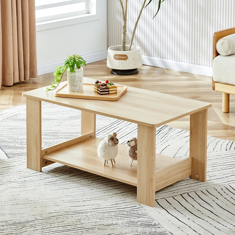 Streamdale Modern Rectangular Mdf Dining Table with Industrial Design