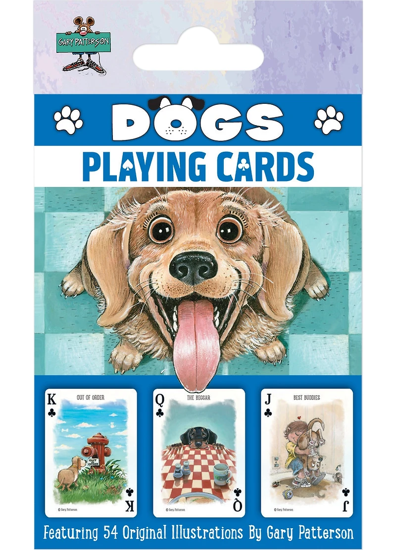 Masterpieces Dogs Playing Cards - 54 Card Deck for Adults