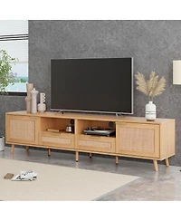 Streamdale Furniture Modern Farmhouse Tv Stand for 85" TVs