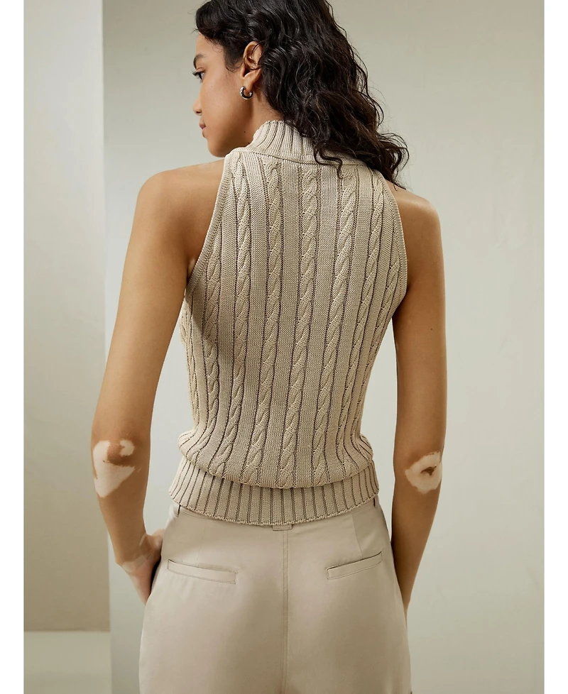 Lilysilk Women's Wild Silk Sleeveless Sweater