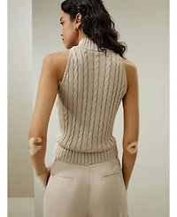 Lilysilk Women's Wild Silk Sleeveless Sweater