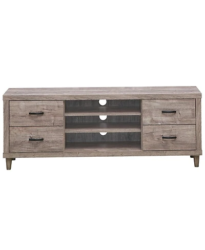 70-Inch Modern Tv Stand Mid-Century Entertainment Center with Storage for 65"/75" TVs