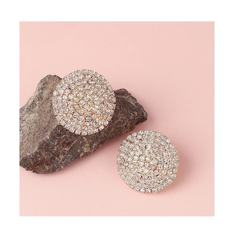 Sohi Women's Circular Stud Earrings