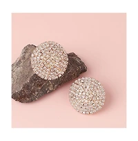 Sohi Women's Circular Stud Earrings