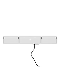 Streamdale Furniture Wall Mounted Floating 65" Tv Stand With 16 Color Leds