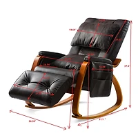Streamdale Massage Comfortable Relax Rocking Chair Brown