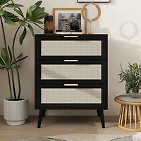 3 Drawer Cabinet, Suitable For Bedroom, Living Room, Study