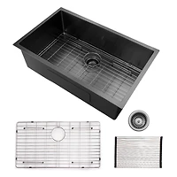 Streamdale Furniture 16 Gauge Stainless Steel Undermount Kitchen Sink