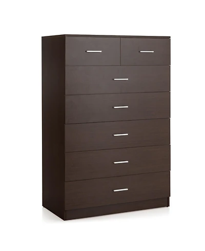 Slickblue Wooden Chest of Drawers with Anti-toppling Device and Metal Handles