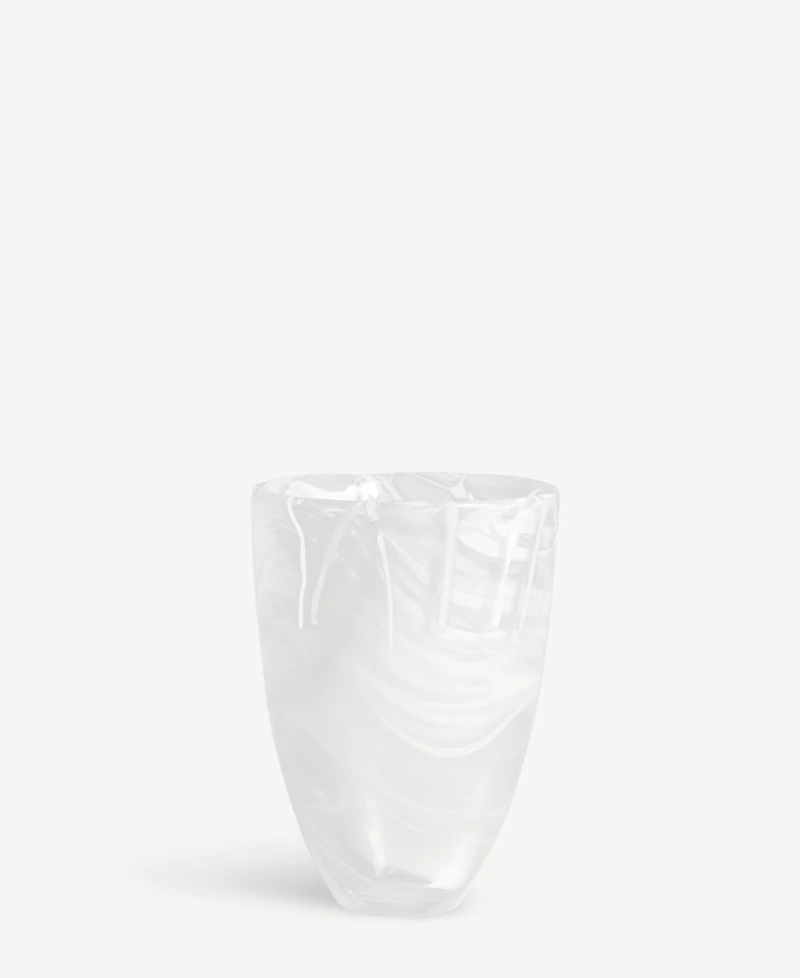 Kosta Boda 5.9" Contrast White Vase