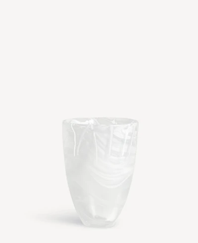 Kosta Boda 5.9" Contrast White Vase