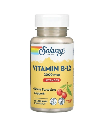 Solaray Vitamin B-12 Natural Cherry 2 000 mcg