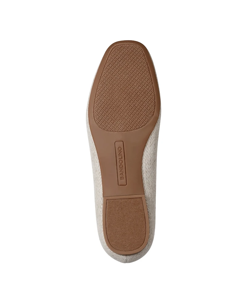 Bandolino Women's Meonna Square Toe Bow Detail Loafers