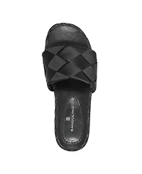 Bandolino Women's Deedee Woven Upper Espadrille Slide Sandals