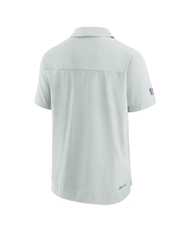 Nike Men's Miami Dolphins Sideline Lockup Performance Polo