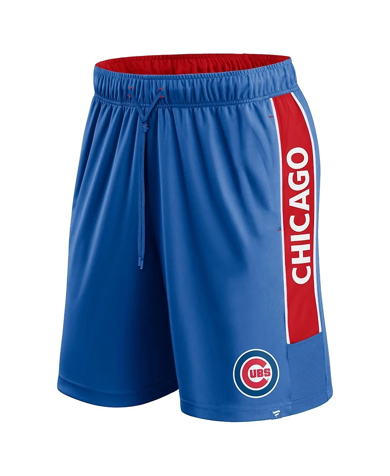 Fanatics Men's Royal Chicago Cubs Win the Match Defender Shorts