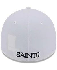 New Era Men's White New Orleans Saints Main 39THIRTY Flex Hat