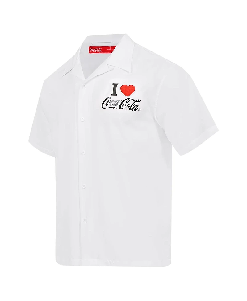 Freeze Max Men's Coca-Cola Ice Cold Coke Button-Up Shirt