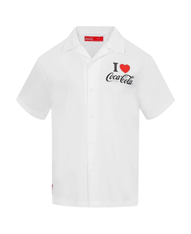 Freeze Max Men's Coca-Cola Ice Cold Coke Button-Up Shirt